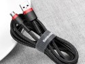 Kabel 3m Baseus Cafule wytrzymały przewód nylon micro USB 2A Czerwony