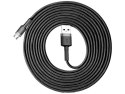 Kabel 3m Baseus Cafule wytrzymały przewód nylon micro USB 2A Szary