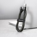 Kabel 3m Baseus Cafule wytrzymały przewód nylon micro USB 2A Szary