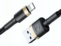 Kabel Baseus Cafule USB Lightning do iPhone iPad iPod 2A 3m Złoty