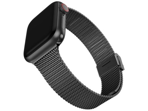 Bransoleta Milanese pasek Alogy do Apple Watch 42/44/45mm Czarna