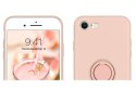 Etui silikonowe Ring Ultra Slim Alogy do iPhone SE 2020/ 8/ 7 Różowe