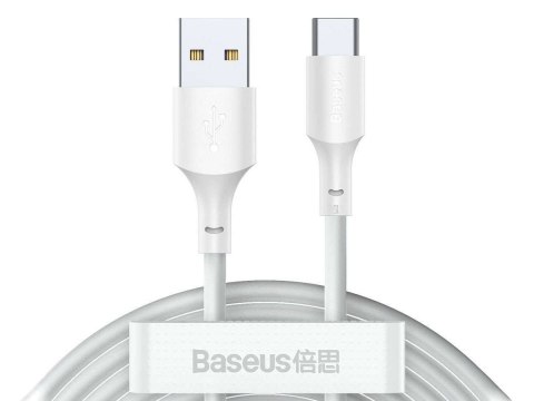 Kabel 1.5m przewód x2 Baseus USB - USB-C Type C PD QC AFC 40W 5A White