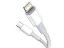 Kabel 2m Baseus przewód USB-C Type C na Lightning PD 20W White