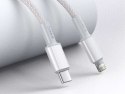 Kabel przewód Baseus USB-C Type C na Lightning PD 20W 1m White