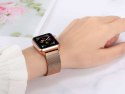 Bransoleta Milanese pasek Alogy do Apple Watch 38/40/41mm Różowe złoto