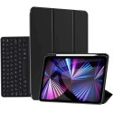 Etui Alogy Klawiatura Bluetooth Touchpad 4w1 Magnetyczne Pencil do Apple iPad Pro 11 2021 Czarne