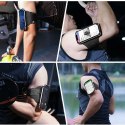 Etui opaska sportowa armband VUP+ na ramię klips do telefonu 360 Czarne