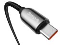 Kabel 1m Baseus przewód USB-C Type C z miernikiem prądu PD 5A 100W Black