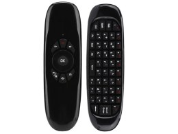 Pilot do telewizora z klawiaturą bezprzewodową Alogy TV Remote C120 Czarny