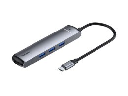 Adapter HUB 6w1 Baseus USB-C na 3x USB 3.0 + HDMI + RJ45 + USB-C PD