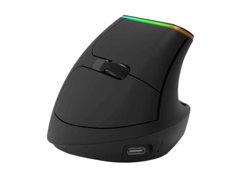 Bezprzewodowa mysz pionowa Delux M618DB BT/2.4G 4000DPI RGB