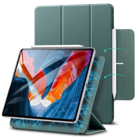 Etui obudowa magnetyczna Pencil ESR Rebound do iPad Pro 12.9 2020/2021 Forest Green