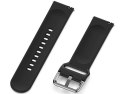 Gumowy Uniwersalny pasek sportowy Alogy soft band do smartwatcha 20mm Czarny