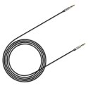 Kabel audio mini jack 3,5mm AUX Baseus Yiven 0,5m (czarno-srebrny)