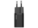 Ładowarka sieciowa Baseus USB-C PD 25W i kabel do USB-C Black