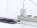 Ładowarka sieciowa Baseus USB-C PD 25W i kabel do USB-C White