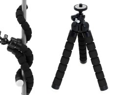 Elastyczny statyw tripod octopus kamera aparat 1/4 Czarny