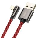 Kabel USB do Lightning kątowy Baseus Legend Series, 2.4A, 2m (czerwony)