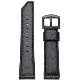 Pasek opaska skórzana do Samsung Galaxy Watch 4 40 / 42 / 44 / 46 mm Black