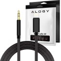 Kabel 100cm Alogy Lightning do AUX mini jack 3.5mm Czarny