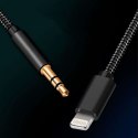 Kabel 100cm Alogy Lightning do AUX mini jack 3.5mm Czarny