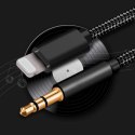 Kabel 100cm Alogy Lightning do AUX mini jack 3.5mm Czarny