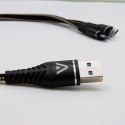 Kabel Alogy Nylon 3w1 USB-C Typ C Lightning micro USB 5A Black