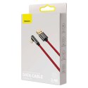 Kabel USB do Lightning kątowy Baseus Legend Series, 2.4A, 2m (czerwony)