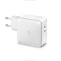 Ładowarka sieciowa 2x USB-C Spigen PE2007EU PD 60W QC3.0 Biała