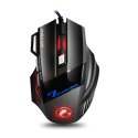 Mysz gamingowa Alogy przewodowa LED RGB 5500 DPI USB Czarna