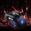 Mysz gamingowa Alogy przewodowa LED RGB 5500 DPI USB Czarna