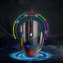 Mysz gamingowa Alogy przewodowa LED RGB 5500 DPI USB Czarna