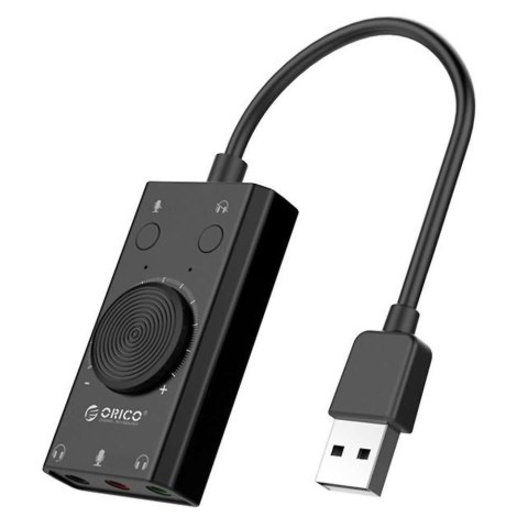 Zewnętrzna karta dźwiękowa Orico USB 2.0, 10cm