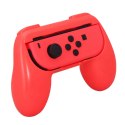 2x Uchwyt HandGrip do kontrolera Pad Joy-Con Nintendo Switch Czerwony i Niebieski