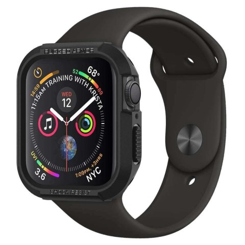 Etui ramka Spigen Rugged Armor do Apple Watch 4/5/6/7/SE 40/41mm Black