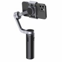 Gimbal ręczny stabilizator obrazu Baseus trzyosiowy do smartfona Szary