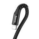 Kabel 1m Baseus Spring sprężynowy USB do Lightning 2A Czarny