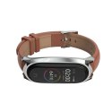 Pasek Herms do Xiaomi Mi Smart Band 5 / 6 / 6 NFC Brown