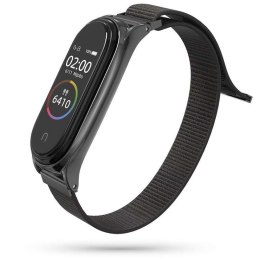 Pasek Nylon do Xiaomi Mi Smart Band 5/6/6 NFC Black