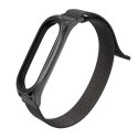 Pasek Nylon do Xiaomi Mi Smart Band 5/6/6 NFC Black