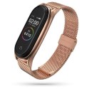 Pasek bransoletka MilaneseBand do Xiaomi Mi Smart Band 5/6/6 NFC Rose Gold