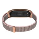 Pasek nylonowa opaska bransoletka do Xiaomi Mi Smart Band 5/6/6 NFC Rose Gold