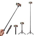 Selfie stick, statyw Bluetooth BlitzWolf BW-BS10 Plus do smartfonów (czarny)