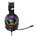 Słuchawki gamingowe Havit GAMENOTE H2233D RGB USB+3.5mm (czarne)