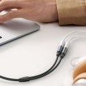 UGREEN AV192 Rozdzielacz audio AUX kabel mini jack 3.5mm (męski) do słuchawki + mikrofon (żeńskie), 20cm (szary)