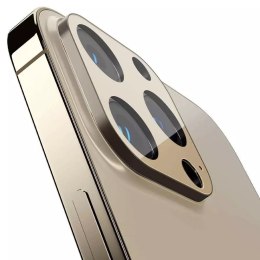 2x Szkło na aparat obiektyw osłona Spigen Optik.TR Camera Protector do iPhone 13 Pro/ 13 Pro Max Gold