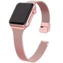 Bransoleta pasek Thin Milanese do Apple Watch 4/5/6/7/SE 38/40/41mm Rose Gold