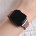 Bransoleta pasek Thin Milanese do Apple Watch 4/5/6/7/SE 38/40/41mm Rose Gold