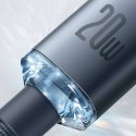 Kabel 1.2m Baseus Crystal Shine USB-C Type C do Lightning PD 20W Czarny